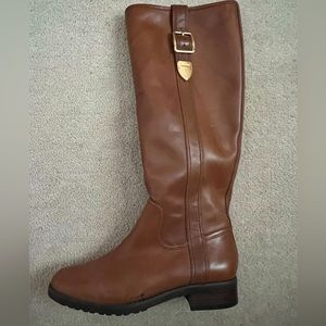 Coach Leather Saddle Boots